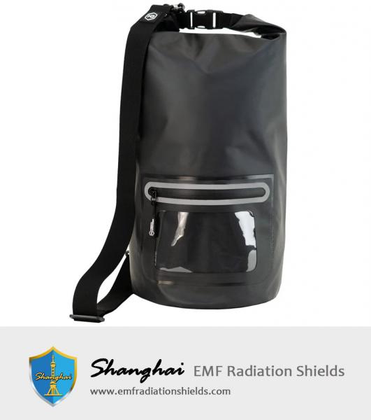 Dry Shield Faraday Tote for Electronic Device Security & Transport Signal Blocking, Anti-Tracking, EMP Shield, Data Privacy