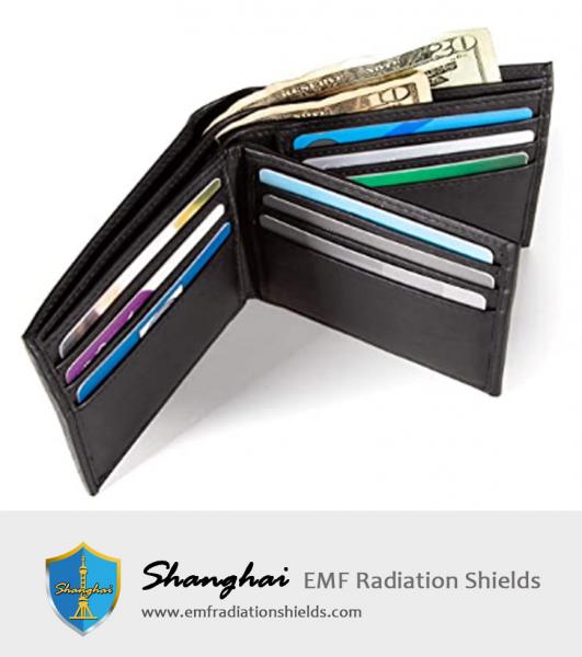 男性用の追加容量の二つ折り財布RFIDブロッキング本革財布