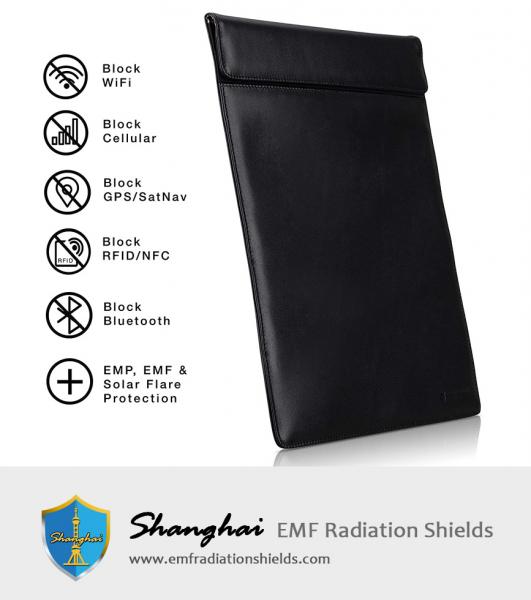 Faraday Bag Tablet Sleeve Leather or Waterproof Nylon Signal Blocking Device Shielding for iPad