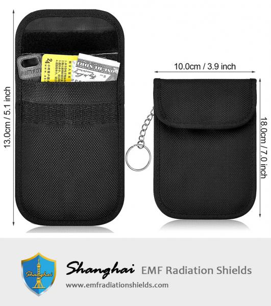 Fob, RFID Key Fob Protector RF 자동차 신호 차단 케이스 키 가방에 대한 패러데이 가방