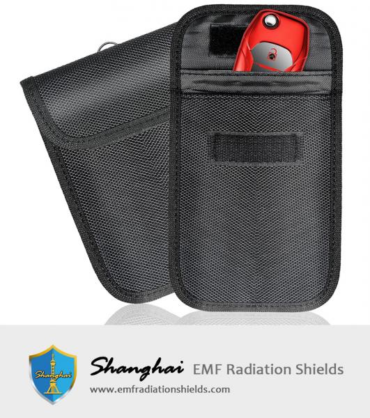 Bolsa Faraday para chaveiro, protetor RFID chaveiro RF para bloqueio de sinal de carro