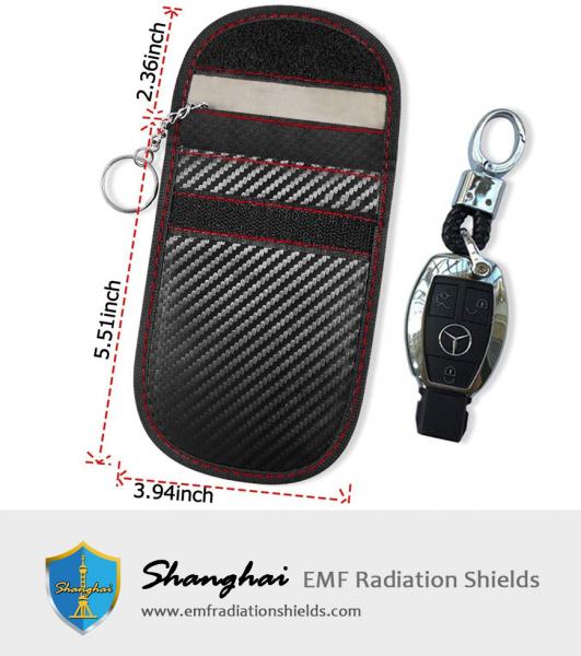 Faraday Schlüsselanhänger Tasche, Signalblockierung Schlüsselanhänger Tasche, RFID Schlüsselanhänger Schutztasche