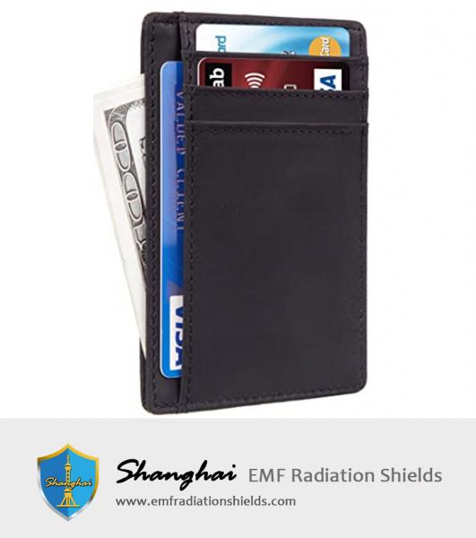 Front Pocket Minimalist Leather Slim Wallet RFID Blocking