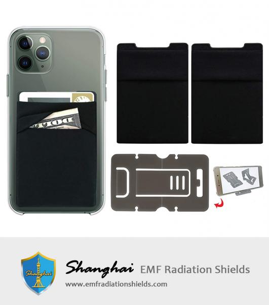 RFID Blocking Phone Card Wallet Double Credit Card Holder