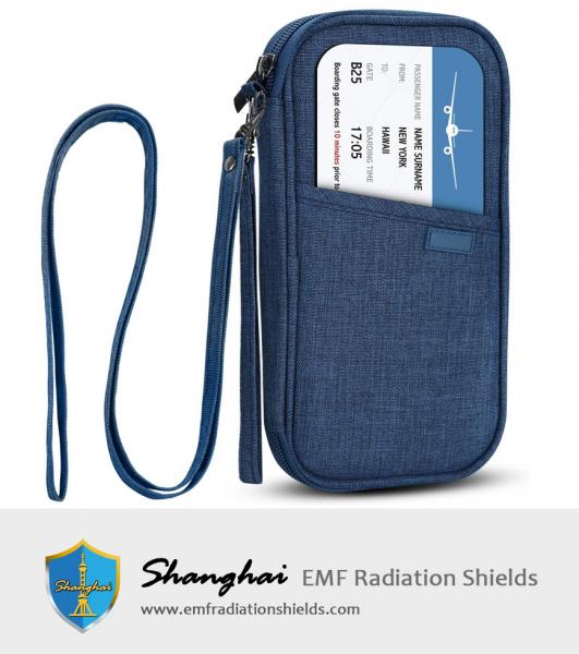 RFIDファミリーパスポートウォレットホルダー防水、トラベルドキュメントオーガナイザークレジットカードクラッチバッグ