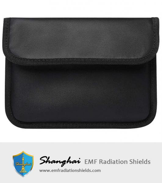 Signal-Blocking Faraday Cell Phone Bag, Device Shielding Pouch for Mobile Device, Passports, and Key Fob with Anti-Hacking Card Protection