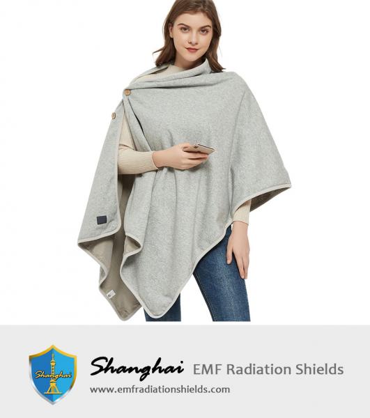 Smart EMF Wrap Poncho, Radiation Protection Blanket, Pregnancy Blanket